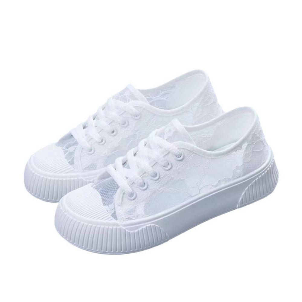 Летняя дышащая сетчатая парусиновая обувь повседневная спортивная женская обувь 40 хаки — фото 6