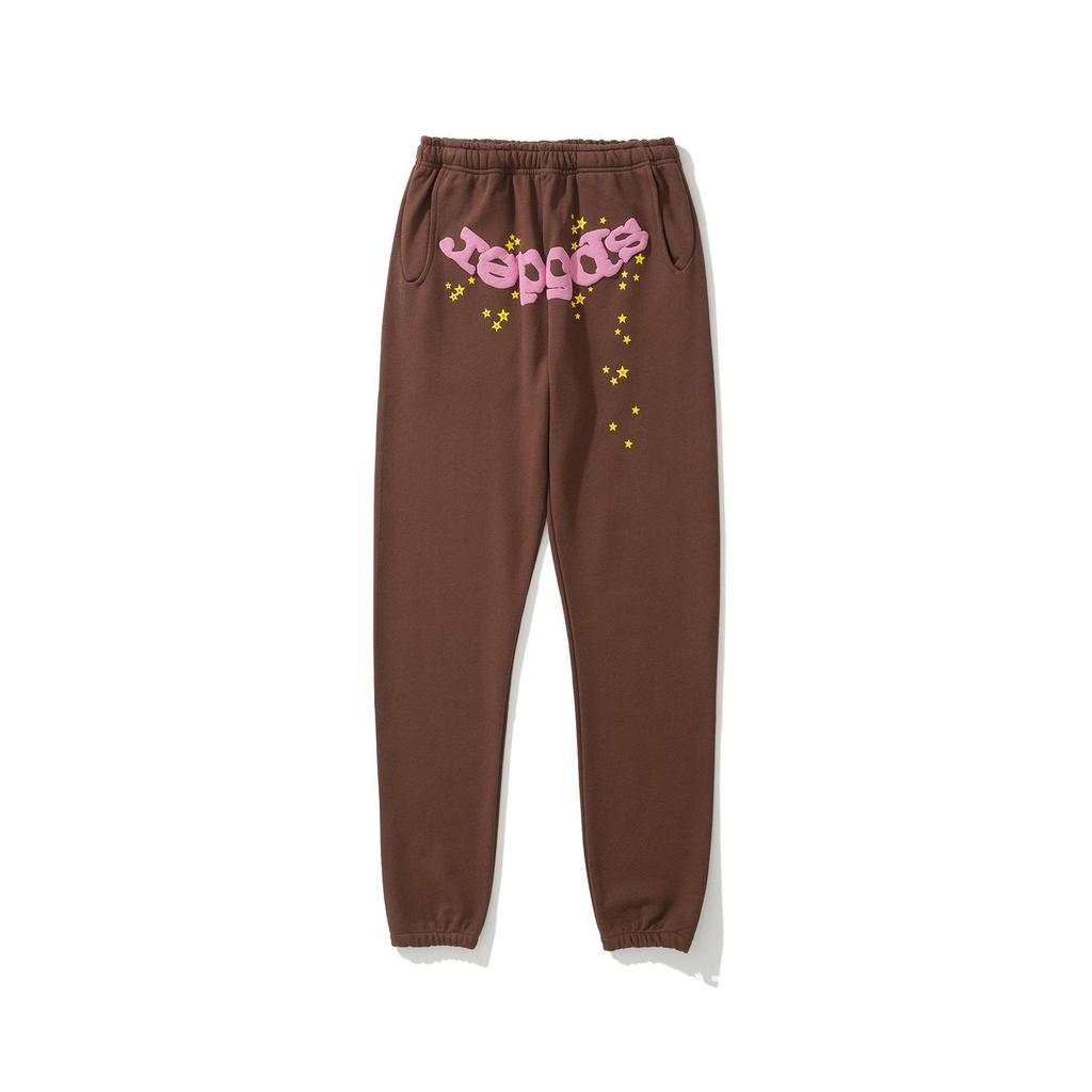 Sp5der 555555 Unisex Spinnennetz-Hoodie mit Schaumstoff-Schriftzug