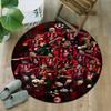 1pc A-AC Milan Carpet, Round Rug, Comfortable, Suitable for Entryways, Living Rooms, Office, And Bedrooms, Christmas Decoration