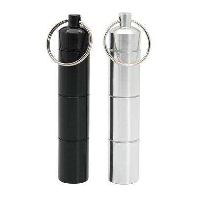 Portable Waterproof Aluminum Medicine Container: Compact, Sealed, Carry-on Storage Box with Lid.