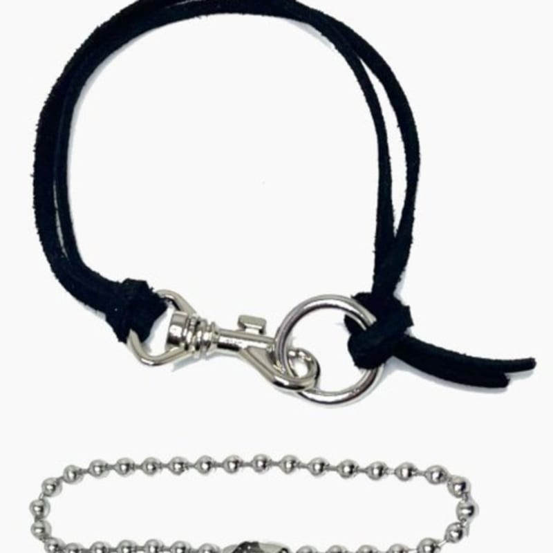 SEPTEMBER5 Layered leather buckle bracelet