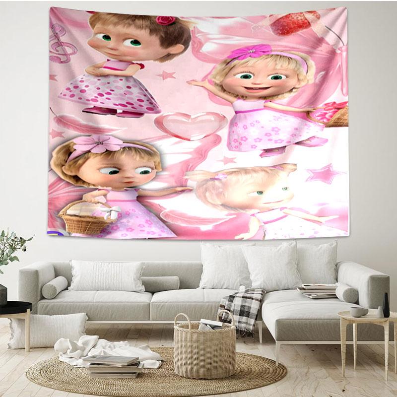 Cartoon Animation Print Tapestry - Portable Wall Decor Cloth, for Home, Dorm, Travel, Bedroom, Living Room - Ideal Birthday Housewarming Gift