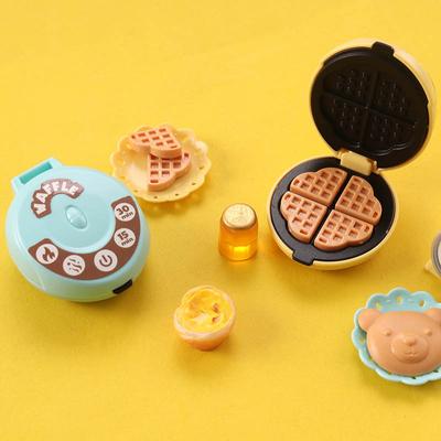 1:12 Mini Waffel Toaster Set Miniatur Lebensmittel Modell Spielzeug Szene Requisiten Puppenhaus Küche Diy Zubehör