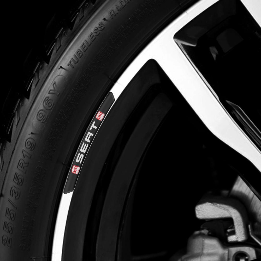 Auto Felgen Aluminium Logo Aufkleber Radnaben Aufkleber Für Seat Cupra Ateca Leon Mk2 6f FR Mk3 5f 1p Ibiza Cordoba Toledo E-Racer