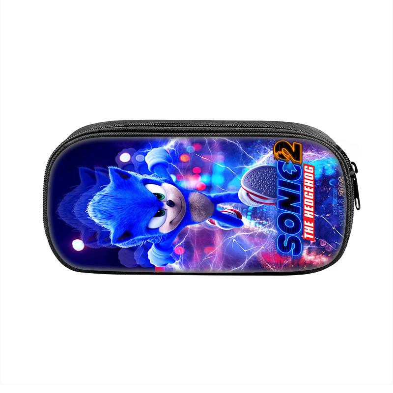 Sonic The Hedgehog Pencil Case With Nylon Material For School Students And Collectors