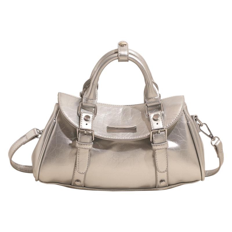 Simple Casual Portable Commuter Bag 2025 New Korean Fashion Shoulder Bag Niche Design Shoulder Crossbody Bag