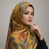 Breathable Print Bandana Ombre Headscarf Fashion Long Scarf  Women's Accessory