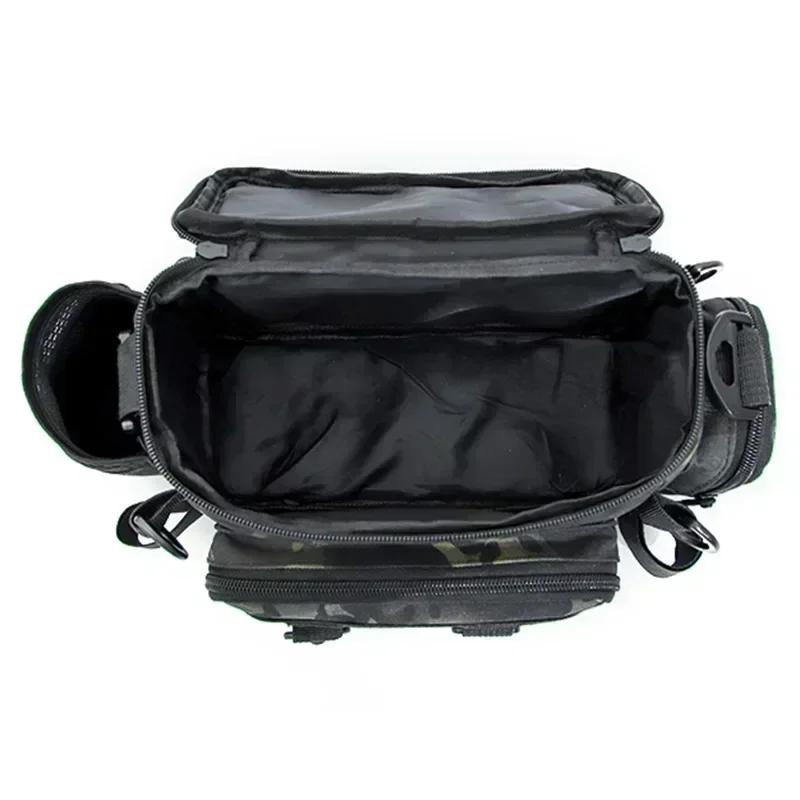 Fishing Gear Multi-Pocket Thickened Shoulder Bag Fishing Bait Line Box Storage Portable Fishing Rod Holder Outdoor Sports Bag