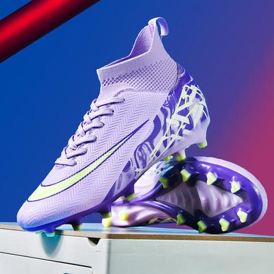 World Cup High-top Football Shoes, Boys and Girls, Adult Competition Sports Shoes, Primary School Students, Grass Training Shoes