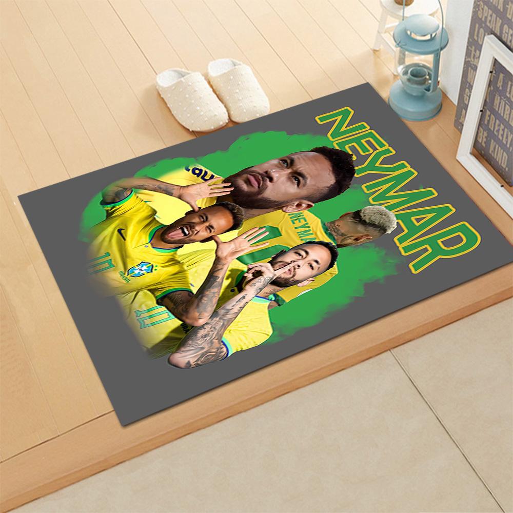 Neymar Brazil Celebration Rug for Living Rooms, Bedrooms, Home Décor, and As Gifts.
