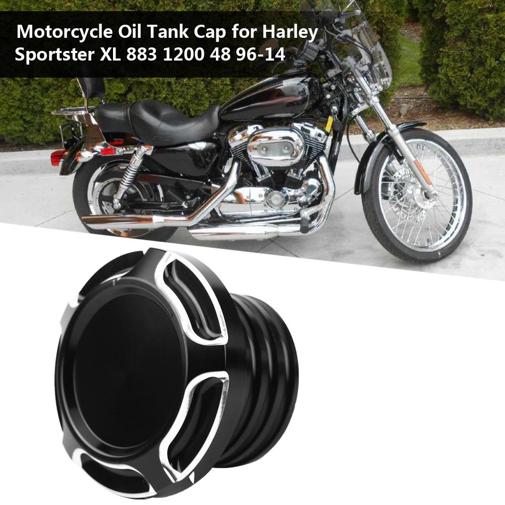 Motorcycle CNC Aluminum Gas Fuel Oil Tank Cap Cover for Sportster XL 883 1200 48 96 14