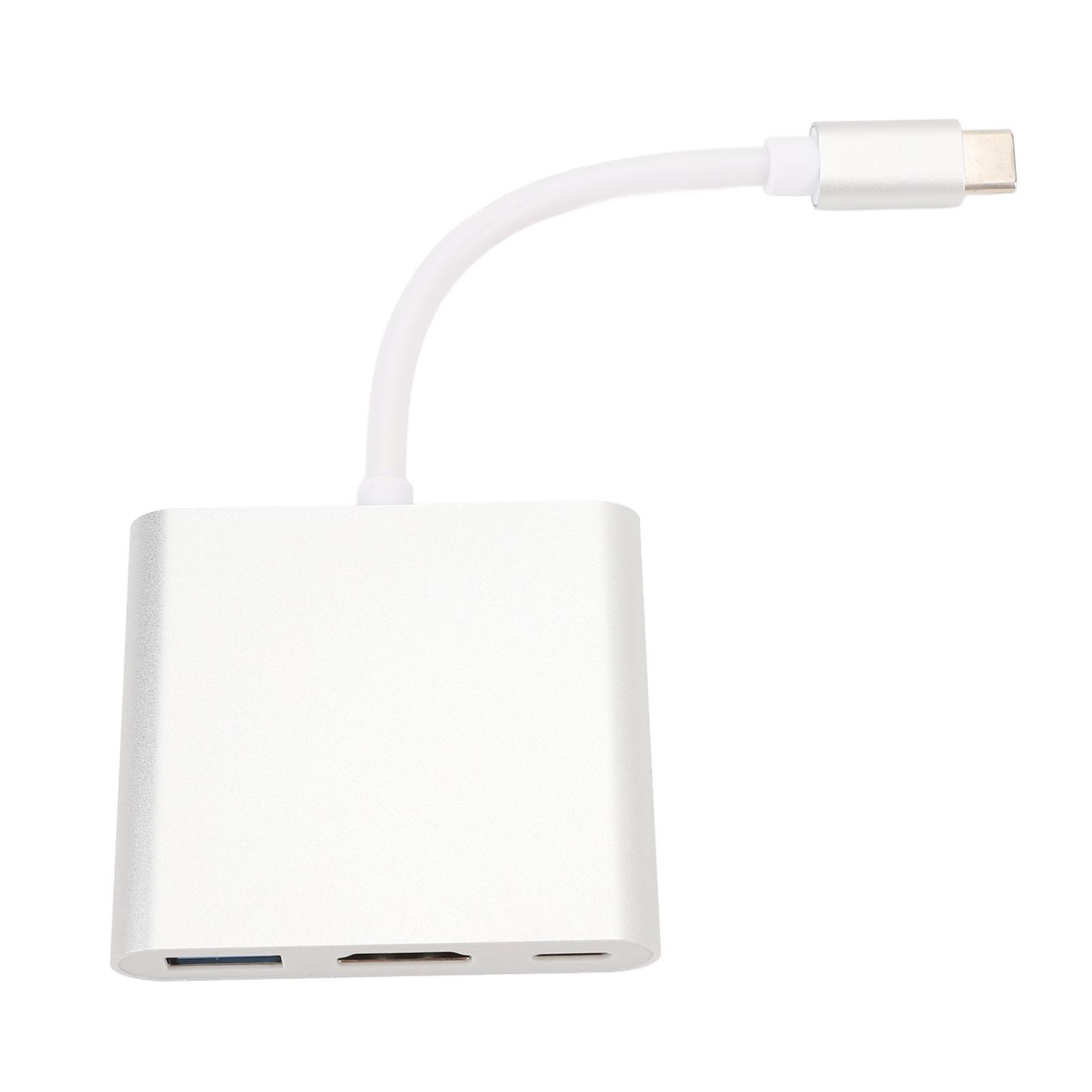 

Адаптер 3 в 1 Type C USB C на USB 3.0 4K HD Мультимедийный интерфейс PD Конвертер для ноутбука телефона