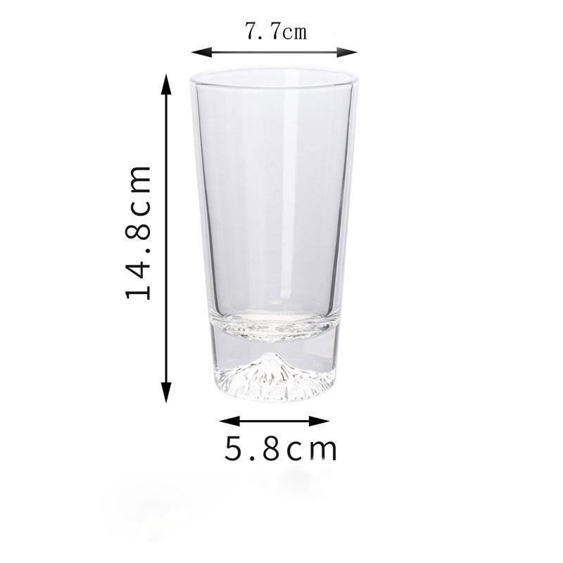 Christmas Gift High-end Milk Bubble Water Cups Japanese Style Fuji Mountain Glass Cup Heat-Resistant Tea Mug Bar Beverage Cup