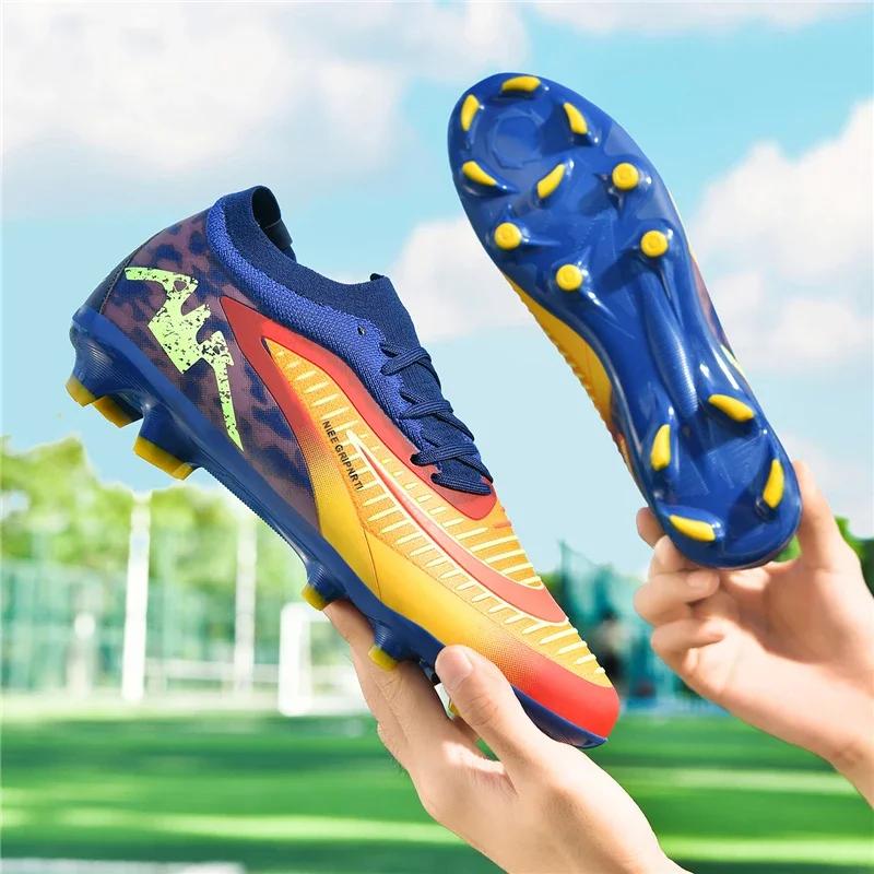 New Men Football Boots Professional Indoor Training Soccer Shoes Breathable Unisex Ultralight  Futsal Drop Shipping