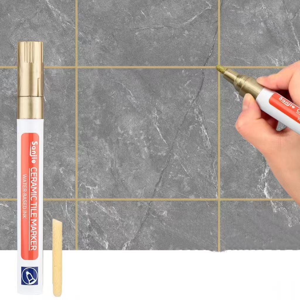 3pcs Tile Marker Grout Pen Wall Gap Sealing Repair Tool for Bathroom Floor Seam Easy To Use Durable Marking Pen for Tile Gap Filling
