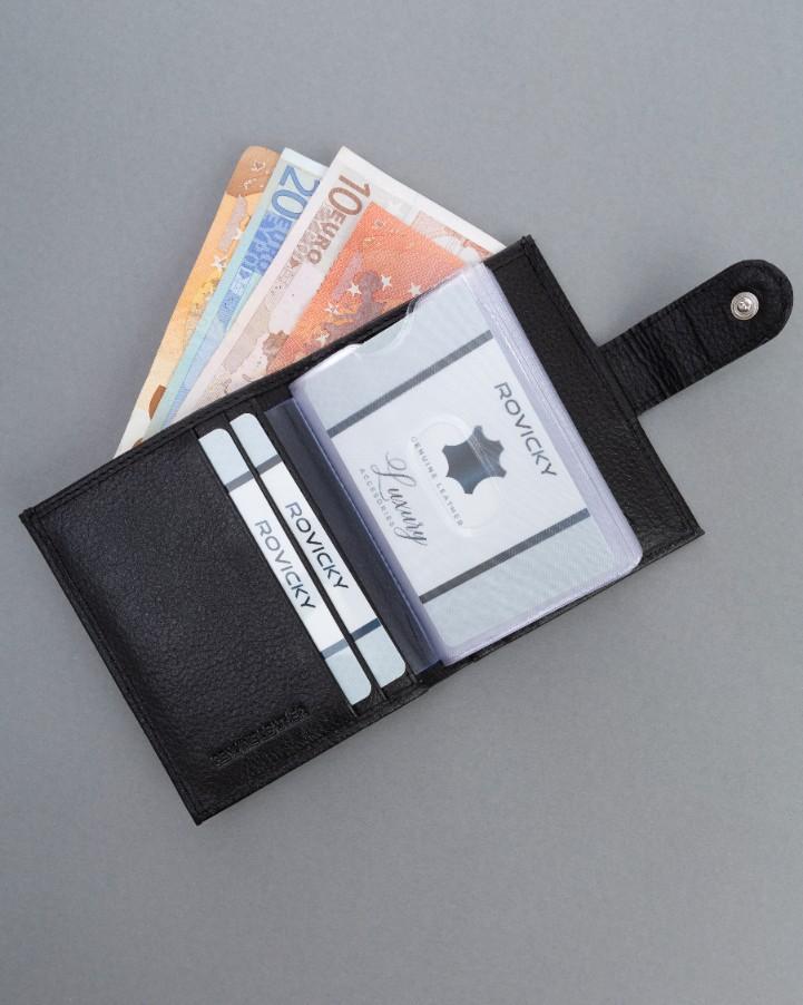 Leather Card Case TW-04-PDM-BP-9083 Black