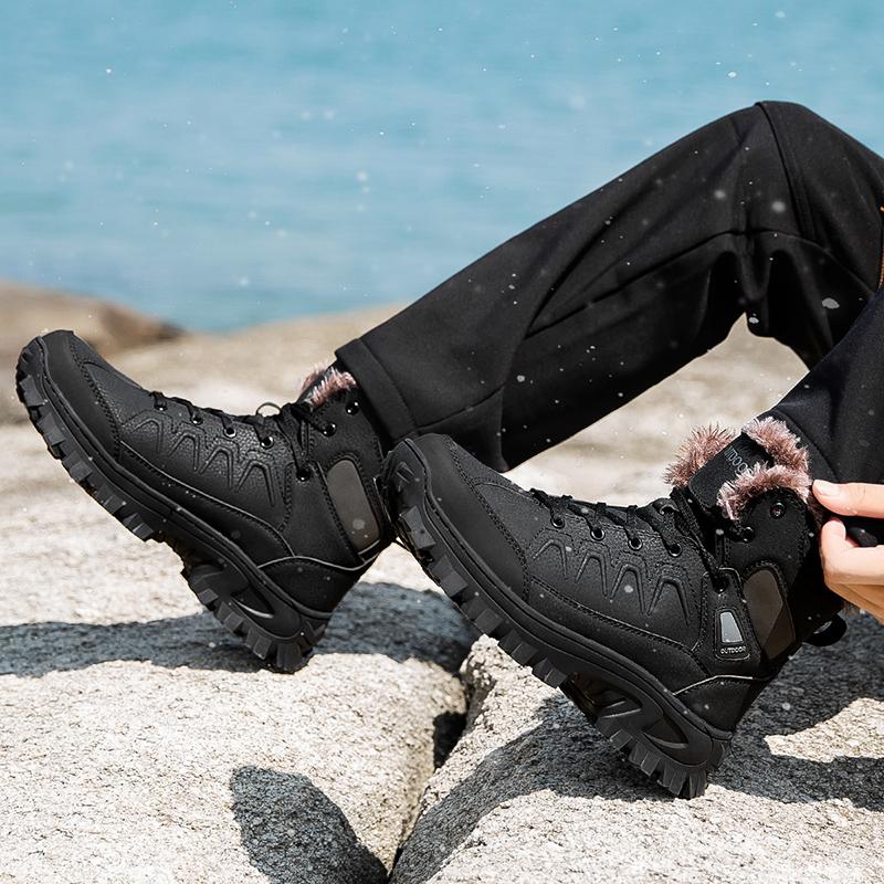 Talla 40- 48 Botas de Nieve de Invierno para Hombre Impermeables para Exteriores Botas de Hombre Estilo Ruso Botines para Hombre Botas de Nieve