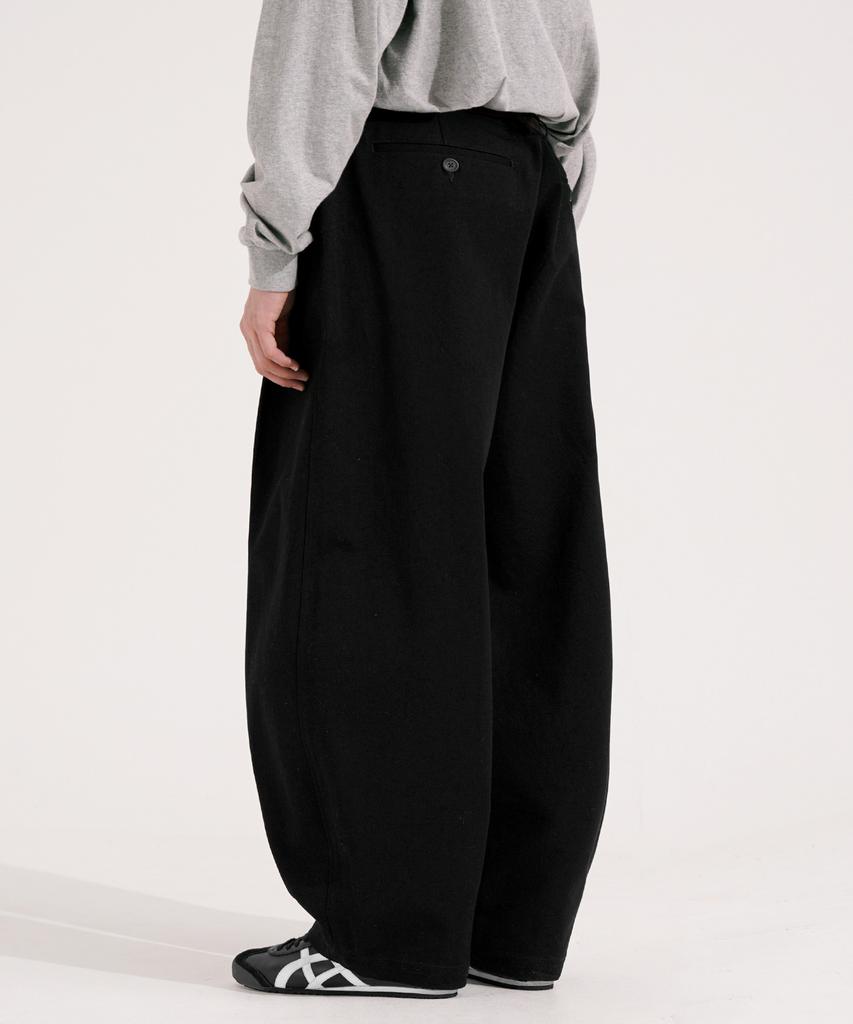 EZKATON Chino Balloon Wide Pants Black Mmlp6858