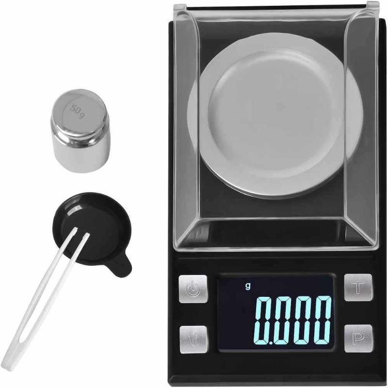 High Precision 0.001G Jewelry Pocket Scale Digital Carat Diamond Milligram Weighing Balance For Ingredients And Gems