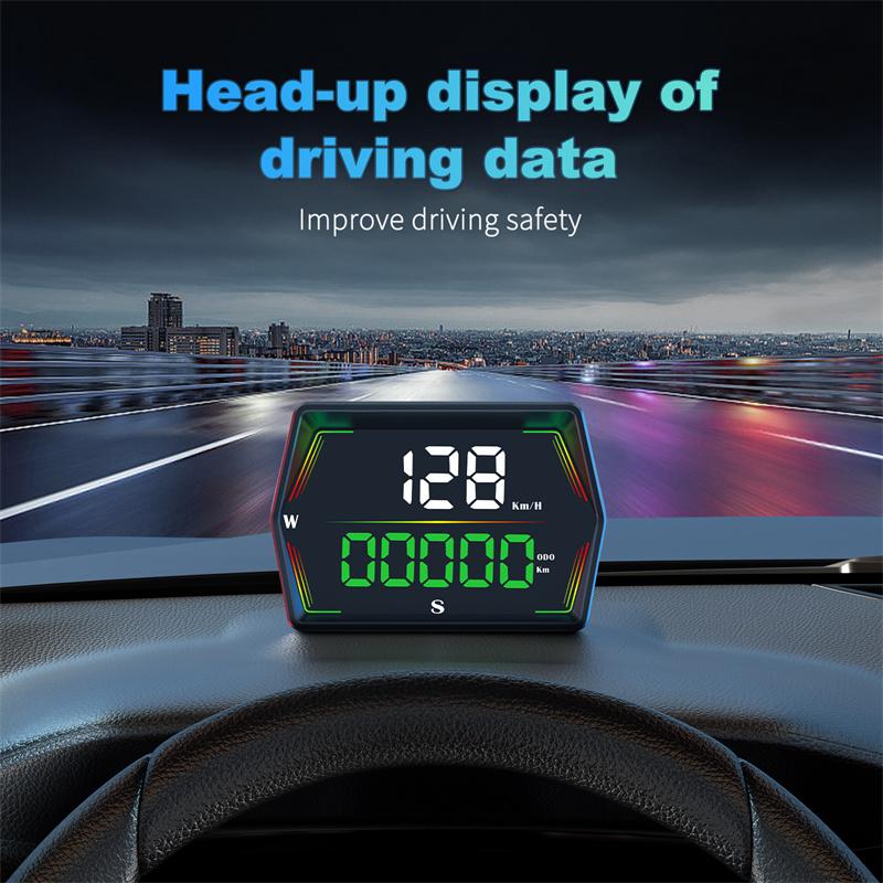G21 Hud Gps Tachimetro Digitale per Auto Head-Up Display Bussola con Carattere Grande Ora Allarme Eccesso di Velocità Per Tutte le Auto Personalizzato