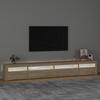 Vidaxl Szafka Pod Tv Z Oświetleniem Led, Dąb Sonoma, 270X35X40 Cm