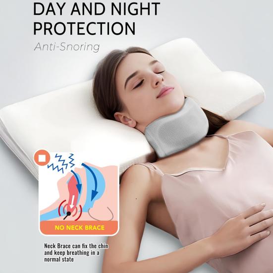 Neck Brace for Pain Relief Breathable Cervical Collar Posture Correction Anti-Snoring Neck Support