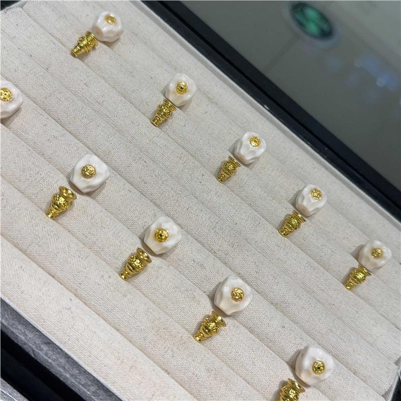 

Аксессуары для футболки Gold Standard из кости быка, DIY, плетеная вручную переноска, ожерелье, аксессуары для браслета из бусин Вэньвань, бусины-разделители Bull bone gold standard tee [1]]