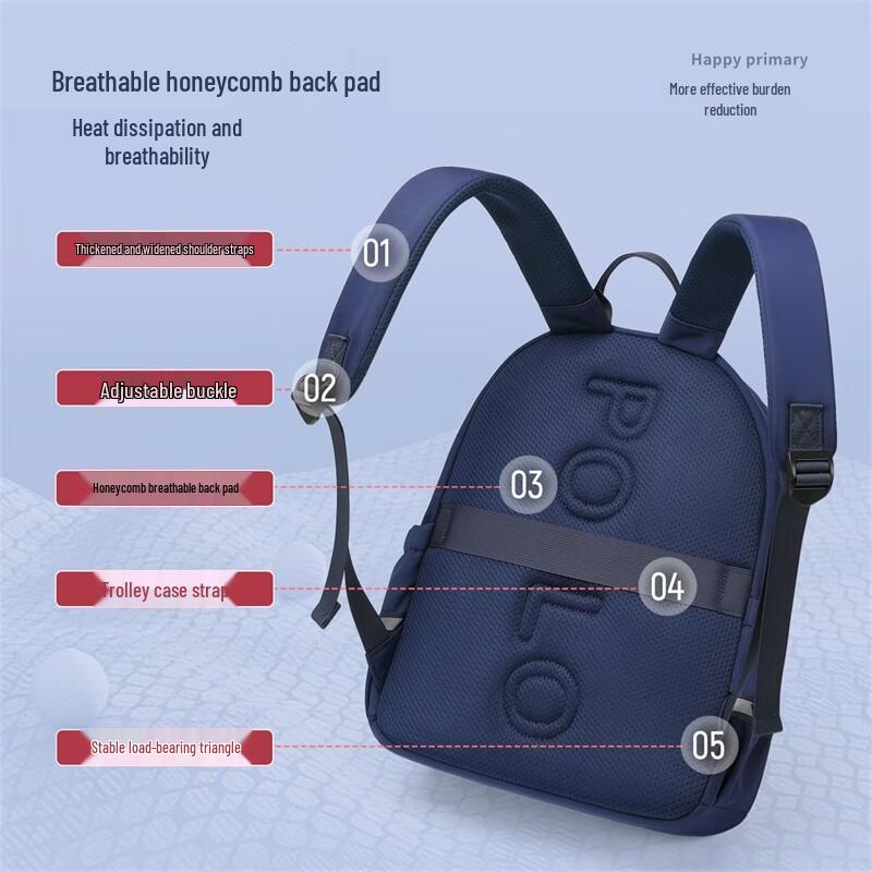 POLO Lightweight Waterproof School Backpack for Kids