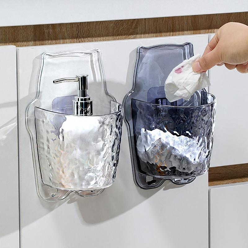 Light Luxury Bathroom Storage Rack Toothbrush Toothpaste Storage Tube Wall Hanging Punch-Free Razor Comb Ornaments Storage Stand