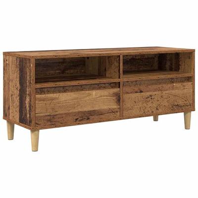 TV Stand Reclaimed Wood Style 100 X 34.5 X 44.5 Cm Engineered Wood