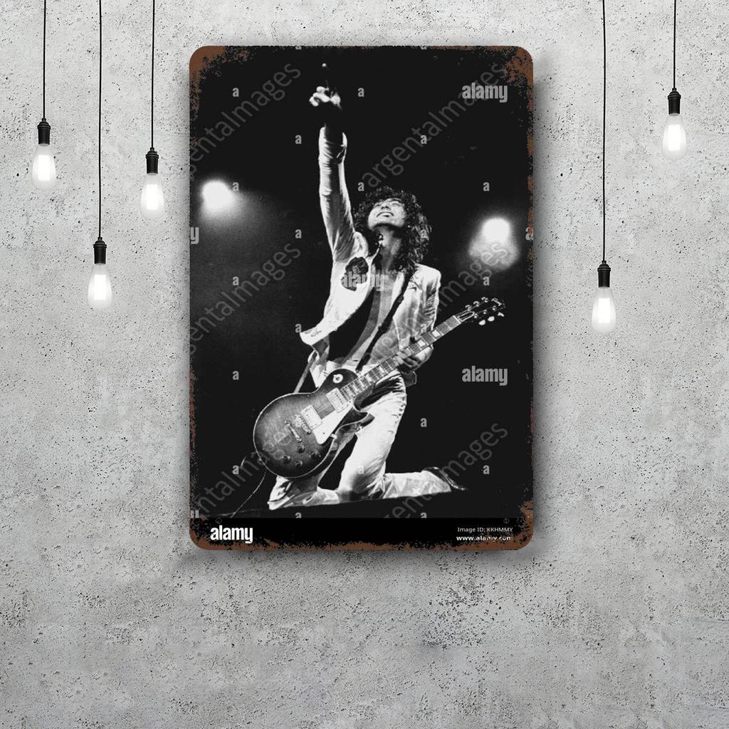 Jimmy Page Metal Signs Wall Decor Vintage Tin Signs Captain Metal Poster Decor for Bar Pub Club Wall Decoration