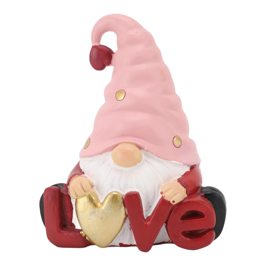 Gnome Statue Sweet Resin Gnome Figurine for Home Wedding Party Holiday Decorations Anniversary Gift