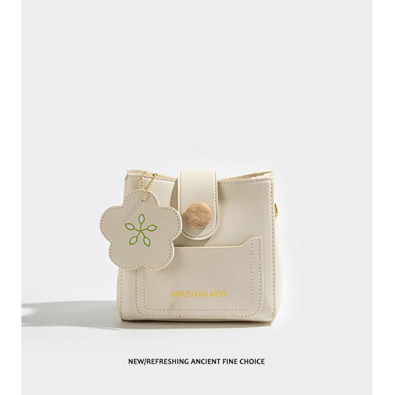 Милая маленькая белая сумка для девочек-цветочниц, высококачественная сумка-ведро, сумка-мессенджер, студенческий рюкзак one size