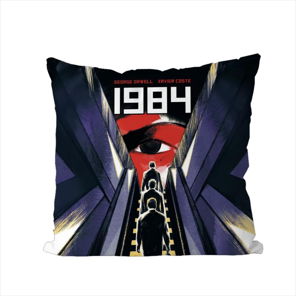 Nineteen EightyFour Pillow Case For Car Sofa Decorative Home Doublesided Print Plush Square Throw Pillow Cushion Cover