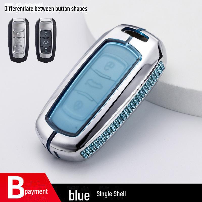 

Корпус ключа Geely Boyue Xingyue L Binyue Dihao S GL: Полное покрытие Diamond Metal для женщин Transparent OPP Bag Simple Packaging