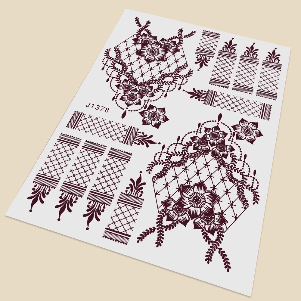 Temporary Tattoos Henna Tattoo For Fashion Accessory Women Hand And Foot Decor