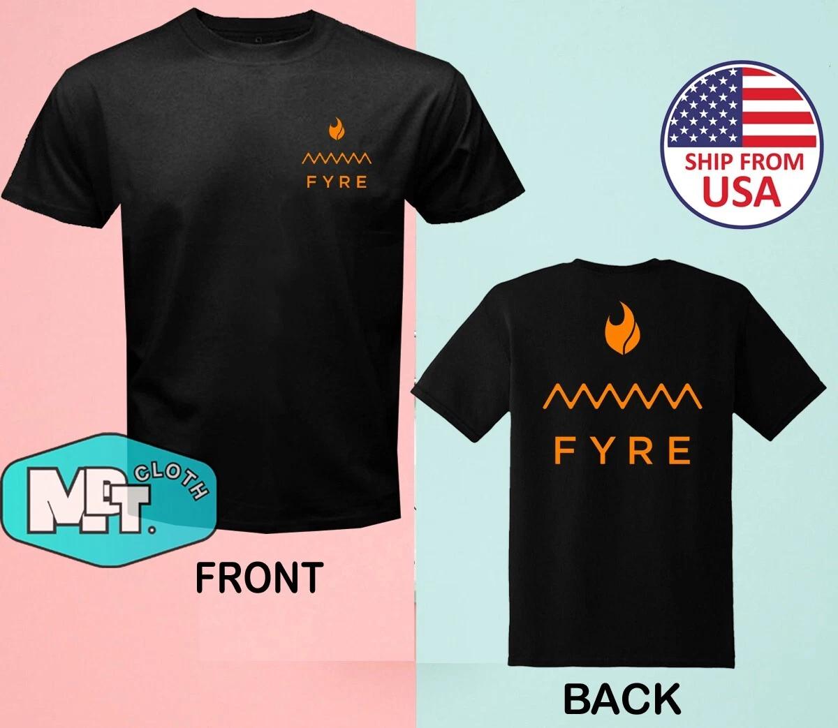 FYRE FESTIVAL ORANGE Men s Black Size S-5XL 4XL