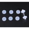 100pcs Clear Silicone Earring Stopper Earlobe Support Disc Pads Ear Closures Set