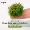 10pcs/lot 3*3*1.5cm Mixed Big Flower 10 Colors Miniature Plants Materials  Layout Accessories