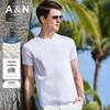 Antonio Herren T-Shirt mit Rundhalsausschnitt aus Seidenmischung