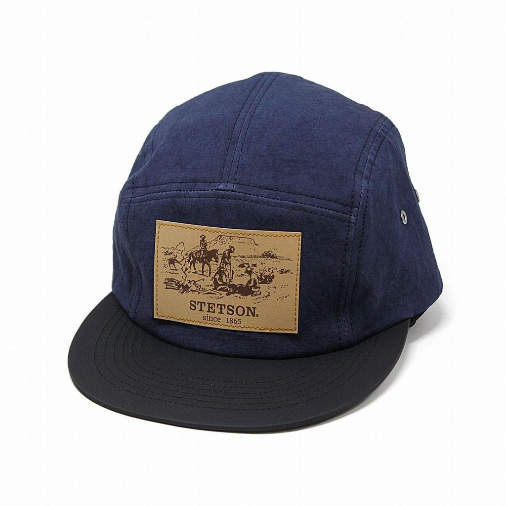 Used STETSON Spring Summer Jet Cap Hat JET CAP Men's Women's Made in Japan Navy Navy Father's Day [TB]