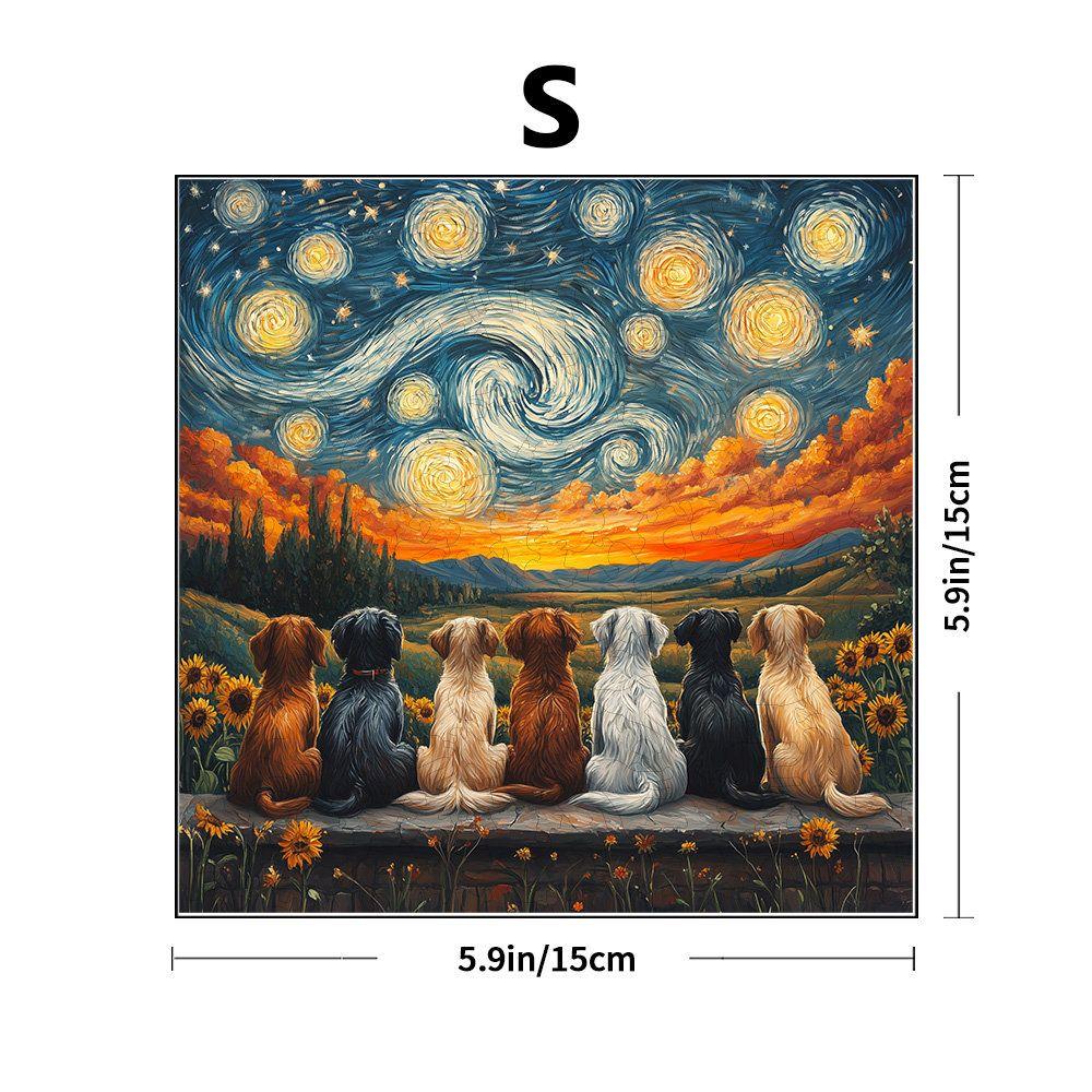 Tree of Life Wooden Puzzle - Irregular Small Animal Shape Blocks Wooden High Difficulty Children Adult Puzzle Toy Cat Puzzle Dog Unicorn 70~210pcs