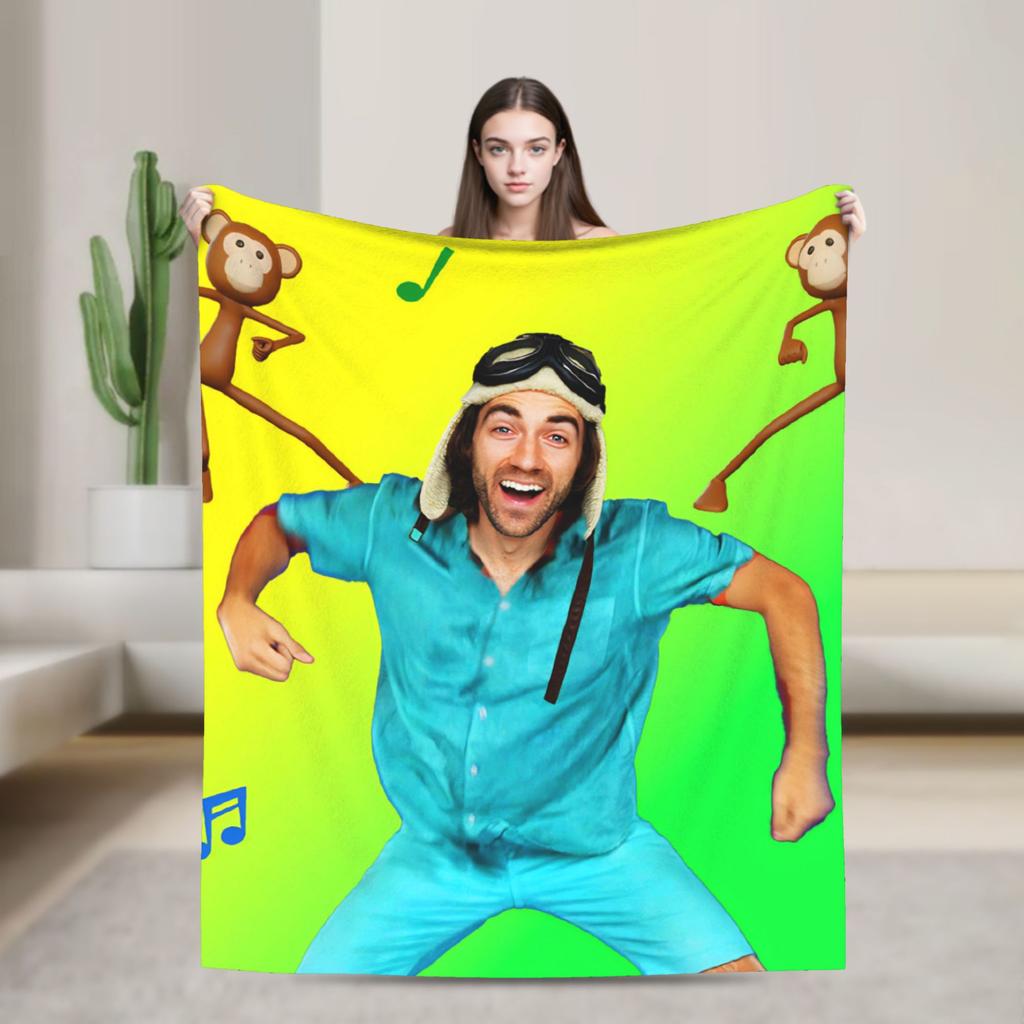 שמיכת דני גו רכה אופנתית קטיפתית לילדים לשימוש בחוץ פלנל מצעים כיסוי מיטה