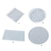 Coaster Silicone Mold with Diamond Agate Coaster Mold Epoxy Resin Casting Molds