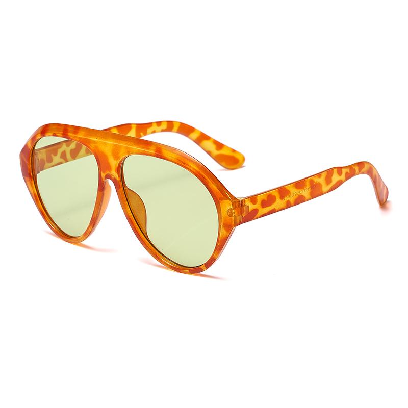 

Fashionable Large-frame Pilot Sunglasses With Sun Protection And Retro Vibe-blocking Uv Protection Glasses 3084