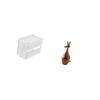 Modern Acrylic Tissue Dispenser with Figurine Decorative Wall Mounted Paper Holder for Bedroom