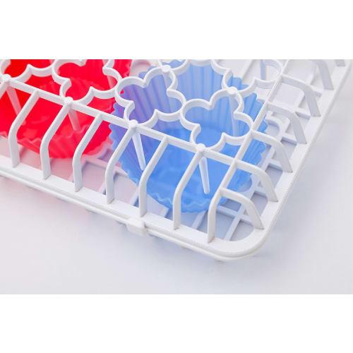 KOKUBO Dishwasher-Safe Small Item Washing Basket (Set of 2 / Approx. 22 x 13 x 5 cm) Dishwasher-Safe Small Item Organizer, Silicone Cup Case, Divider,