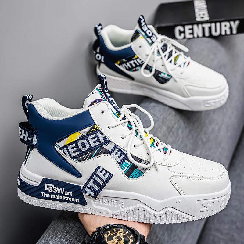 

New high-top men s shoes teen fashion casual board shoes men s casual sports shoes men s running shoes Jinjiang shoes 39