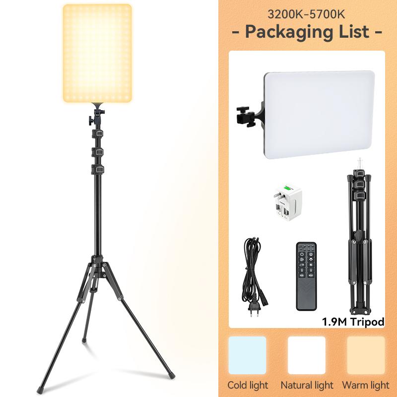 LED Video Light Panel Photo Studio Kits 3200K-5700K Softer Lighting for Tiktok Studio Outdoor Shooting Portraits Live YouTube