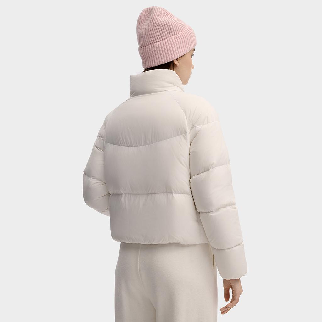 Fila Original Fashion Versatile Sports Stand Collar Warm Duck Down Jacket Women Jacket F51W549902F-WT